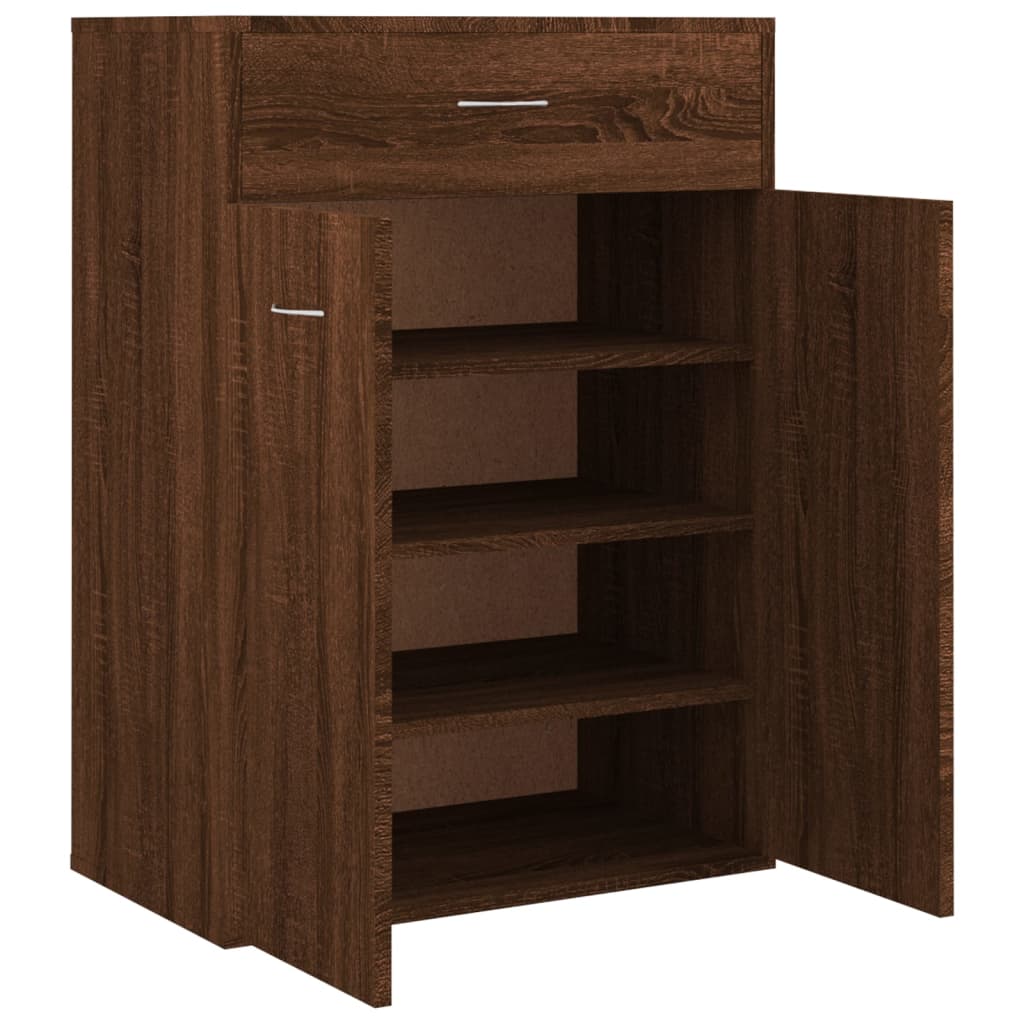 Armoire à chaussures Chêne marron 60x35x84 cm Bois d'ingénierie - XIOS