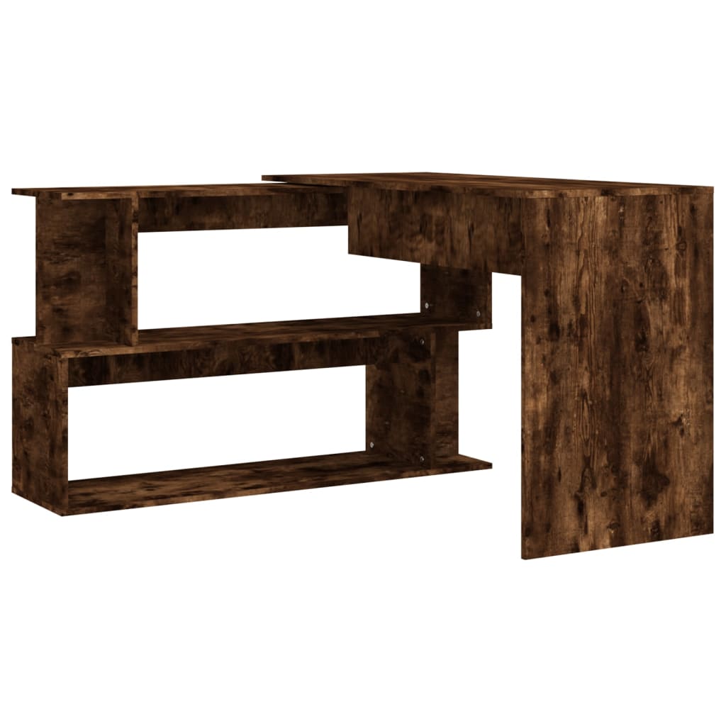 Bureau d'angle Chêne fumé 200x50x76 cm Bois d'ingénierie - XIOS