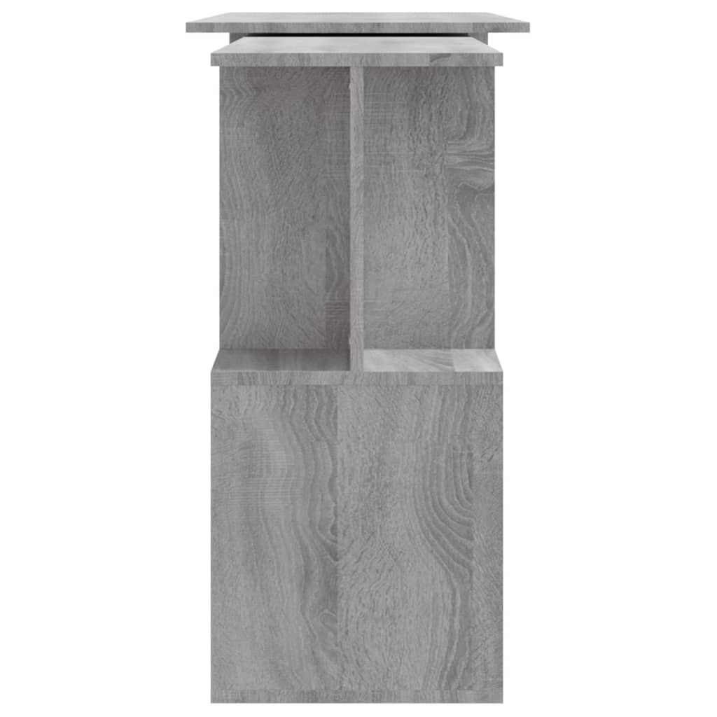 Bureau d'angle Sonoma gris 200x50x76 cm Bois d'ingénierie - XIOS