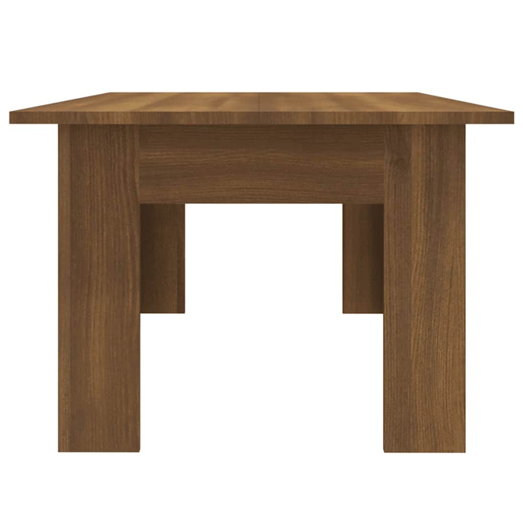 Table basse Chêne marron 100x60x42 cm Bois d'ingénierie - XIOS