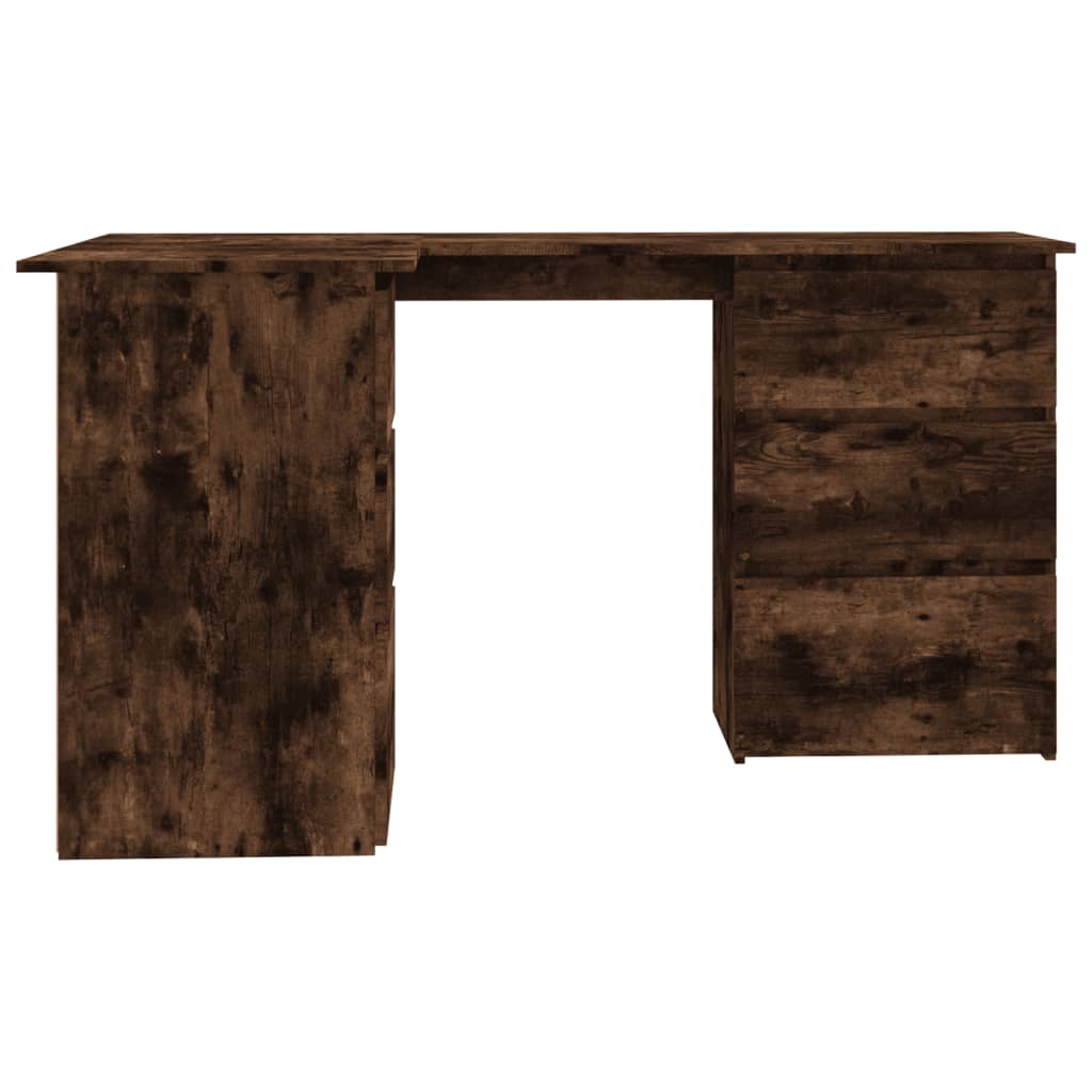 Bureau d'angle Chêne fumé 145x100x76 cm Bois d'ingénierie - XIOS