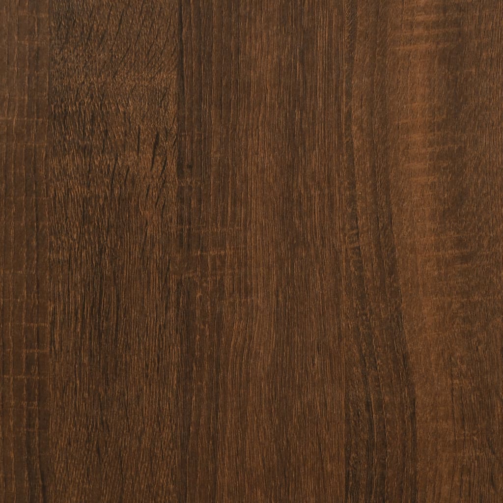Bureau d'angle Chêne marron 145x100x76 cm Bois d'ingénierie Bureaux vidaXL
