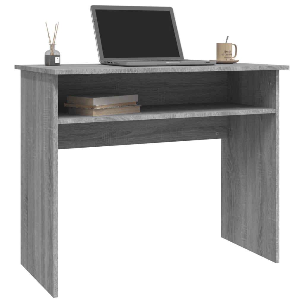 Bureau Sonoma gris 90x50x74 cm Bois d'ingénierie Bureaux vidaXL