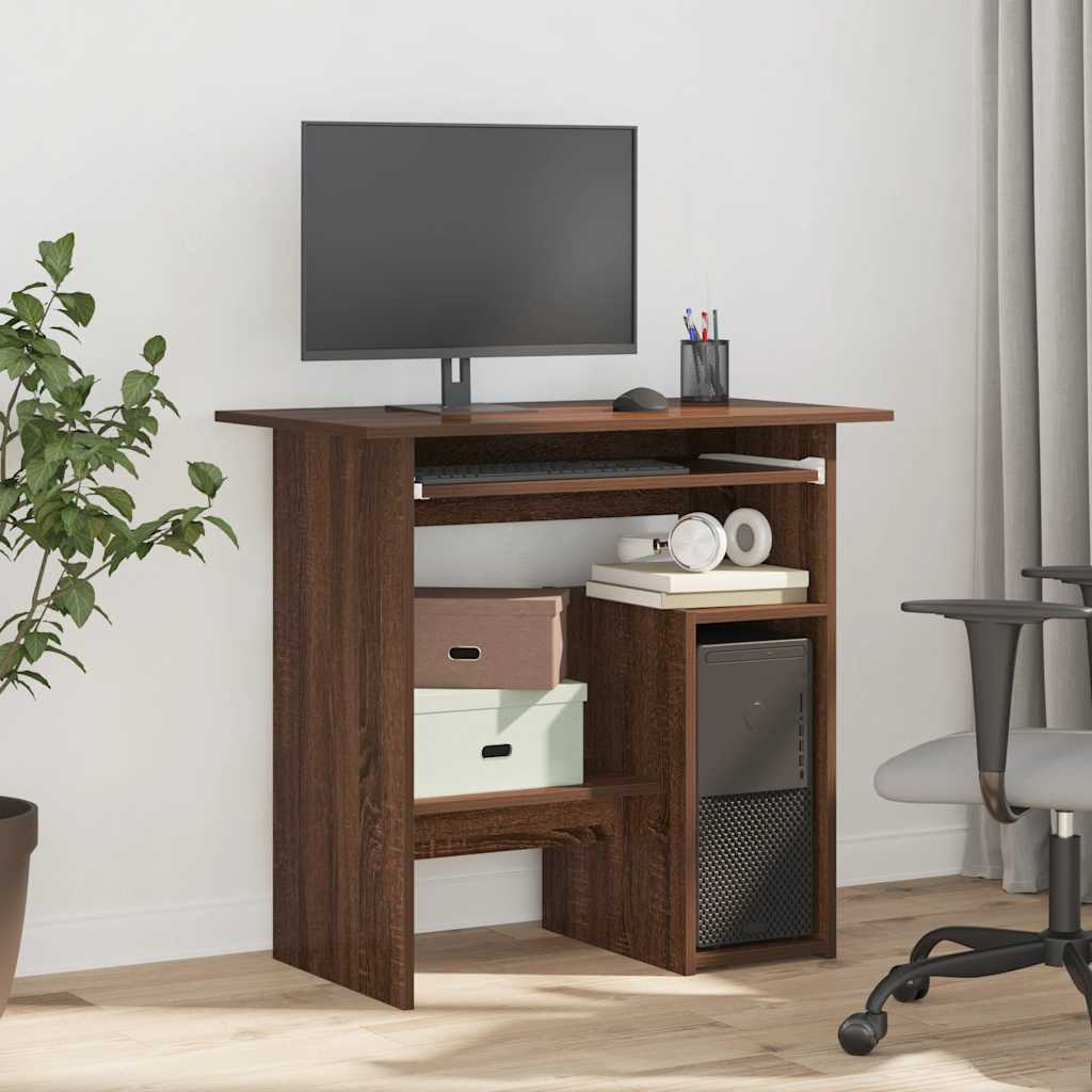 Bureau Chêne marron 80x45x74 cm Bois d'ingénierie - XIOS