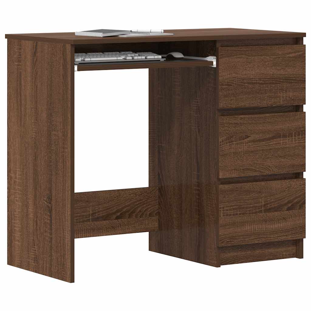 Bureau Chêne marron 90x45x76 cm Bois d'ingénierie - XIOS