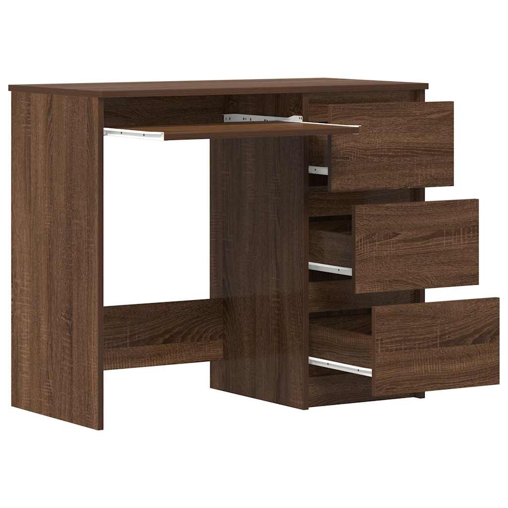 Bureau Chêne marron 90x45x76 cm Bois d'ingénierie - XIOS