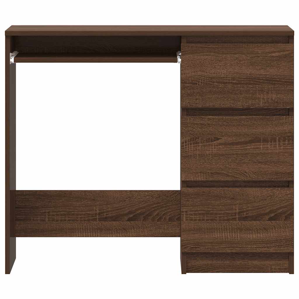 Bureau Chêne marron 90x45x76 cm Bois d'ingénierie - XIOS