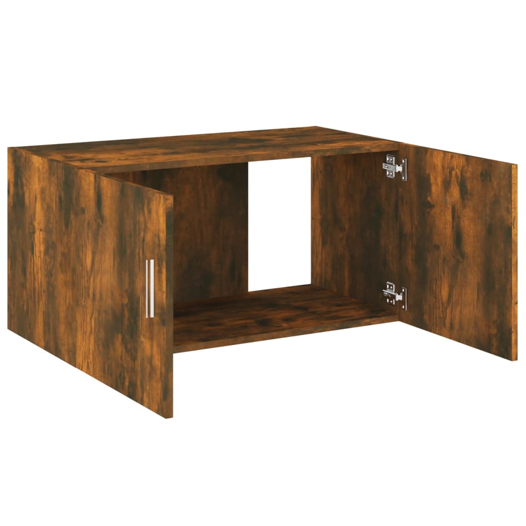 Armoire murale Chêne fumé 80x39x40 cm Bois d'ingénierie - XIOS