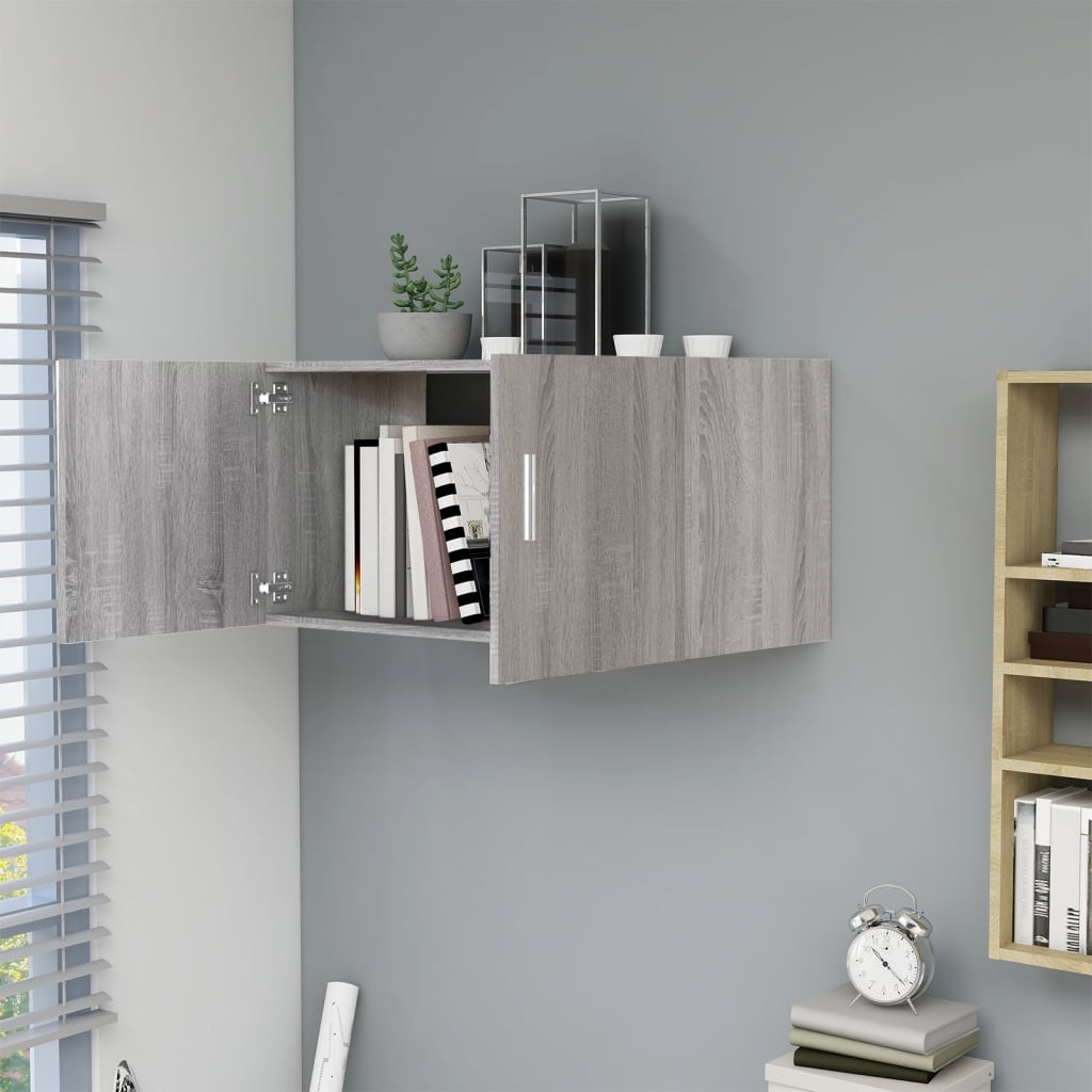Armoire murale Sonoma gris 80x39x40 cm Bois d'ingénierie - XIOS