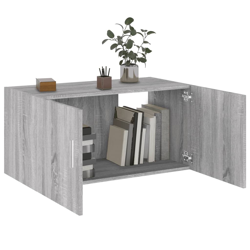 Armoire murale Sonoma gris 80x39x40 cm Bois d'ingénierie - XIOS