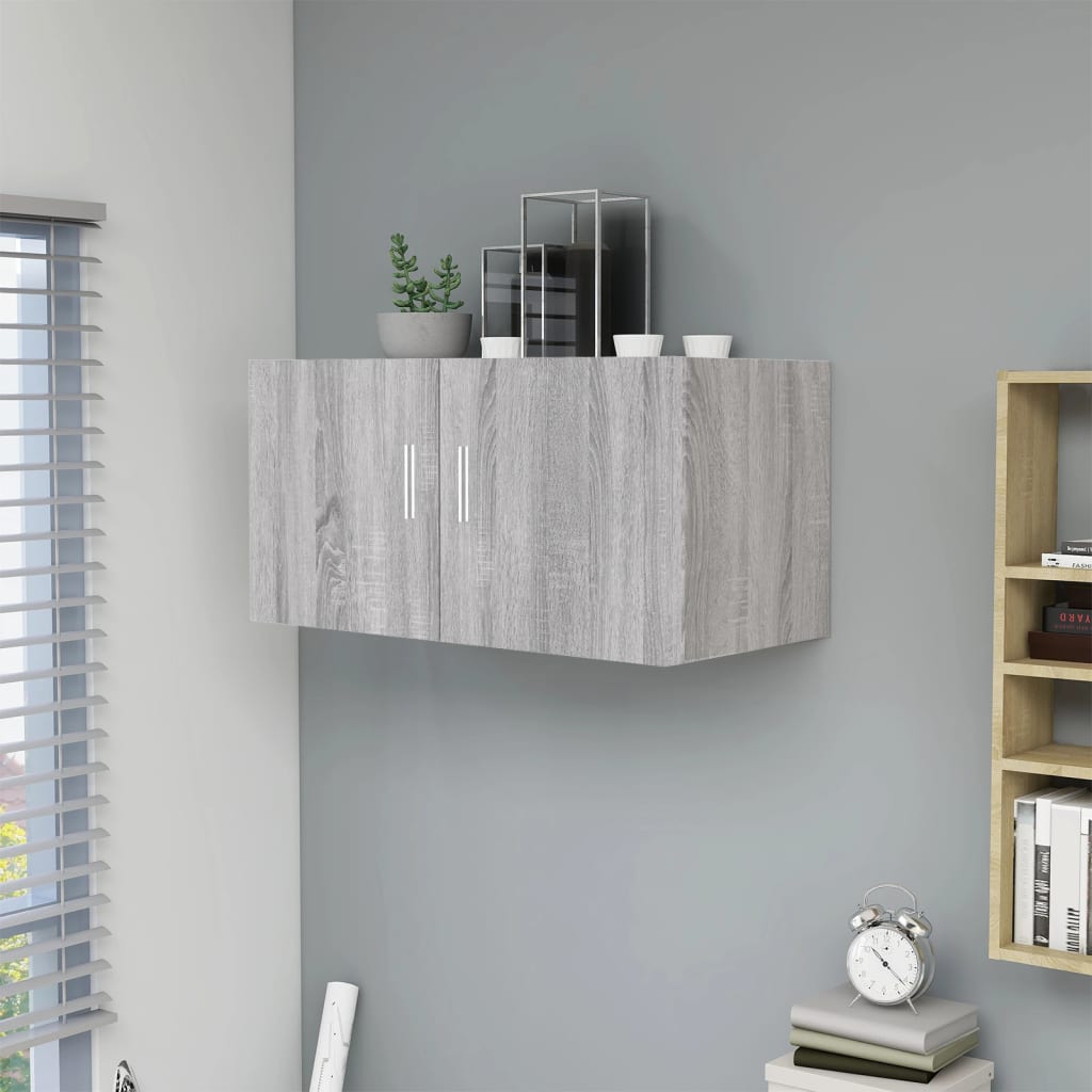 Armoire murale Sonoma gris 80x39x40 cm Bois d'ingénierie - XIOS