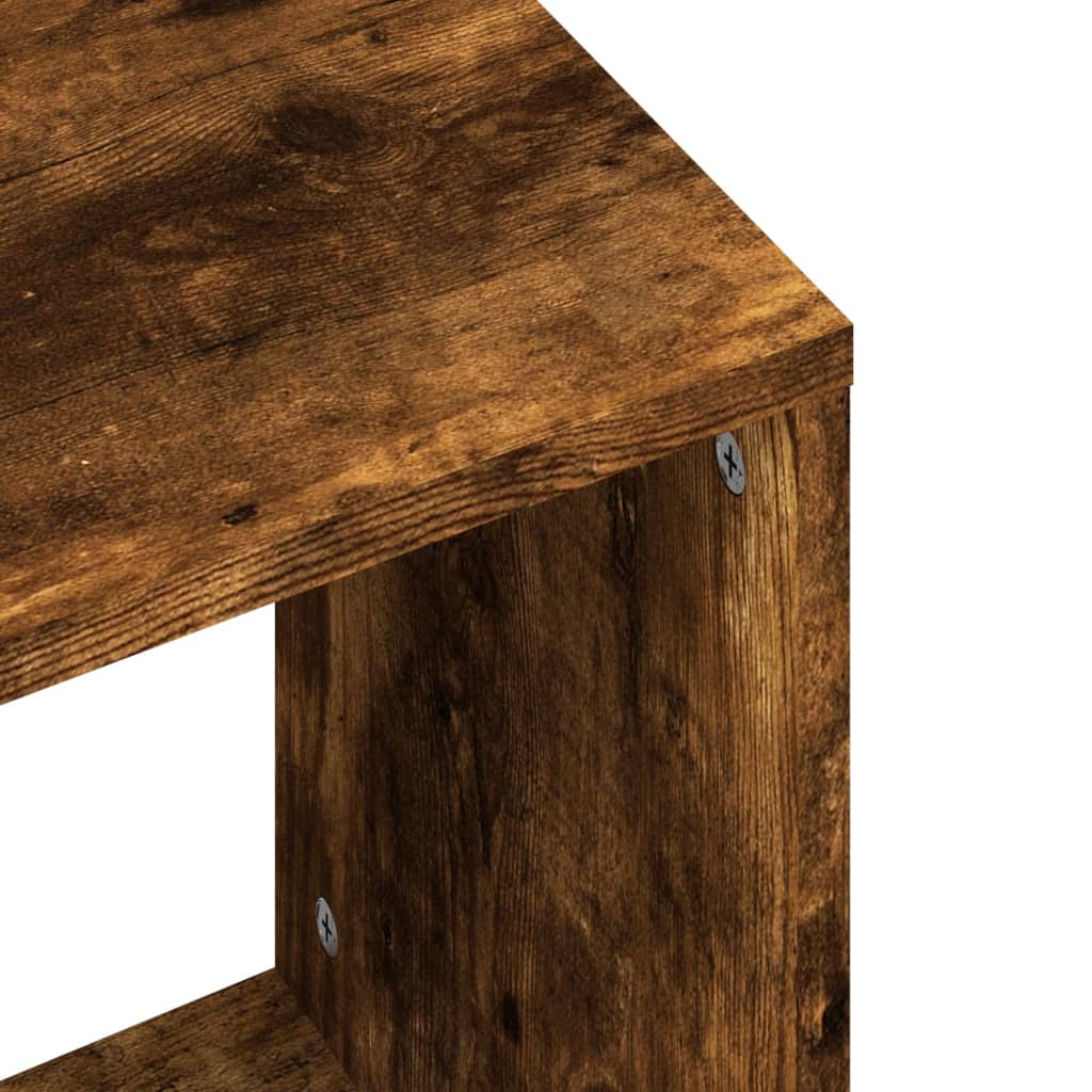Tables basses gigognes 2 pcs chêne fumé bois d'ingénierie Tables basses vidaXL