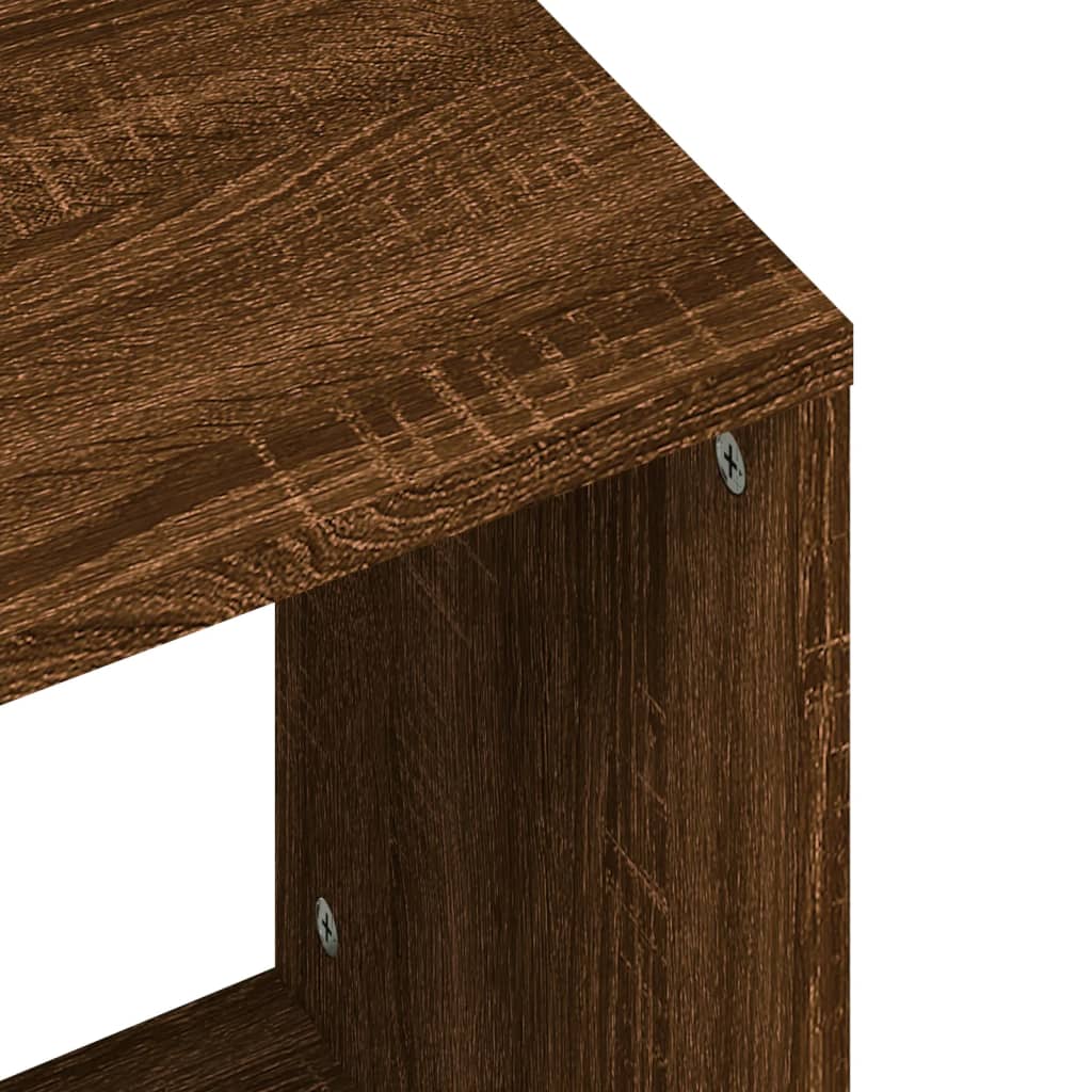 Tables basses gigognes 2 pcs chêne marron bois d'ingénierie - XIOS