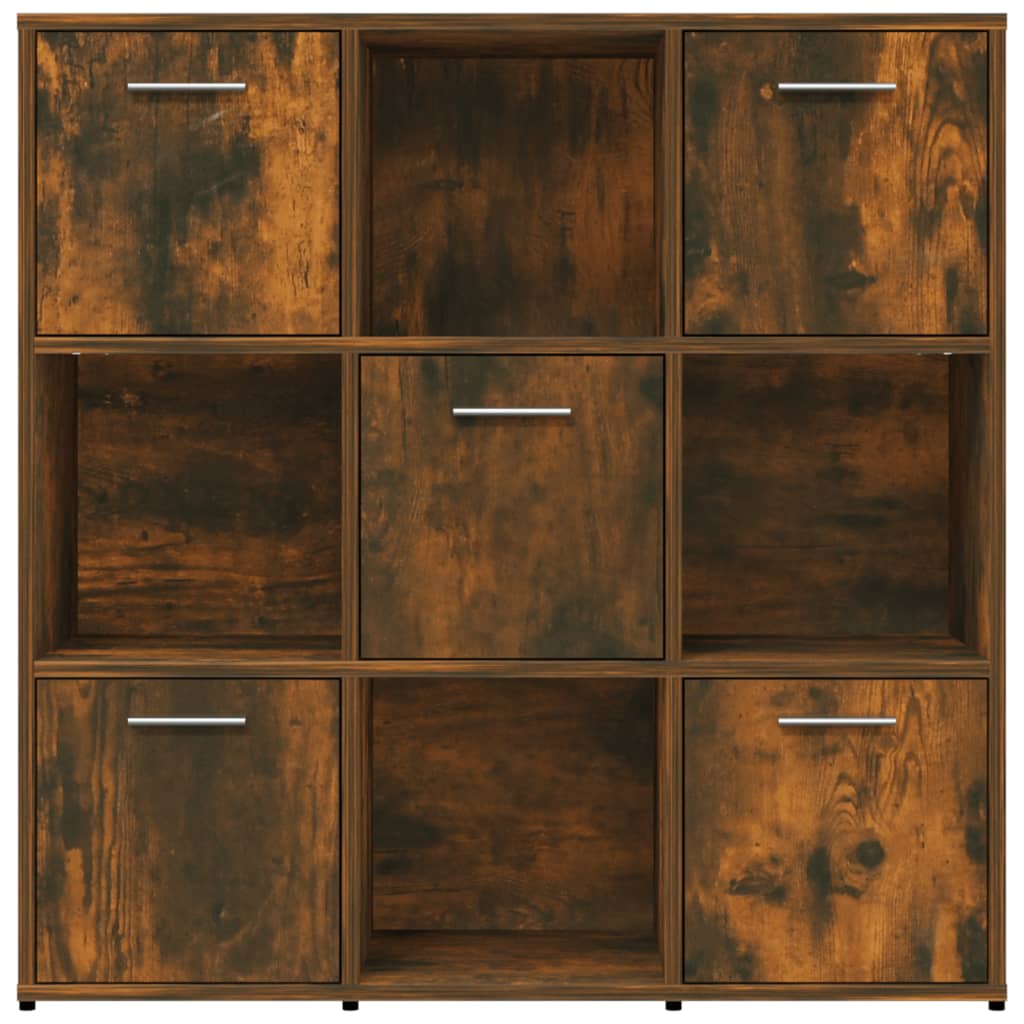 Bibliothèque Chêne fumé 90x30x90 cm Bois d'ingénierie - XIOS