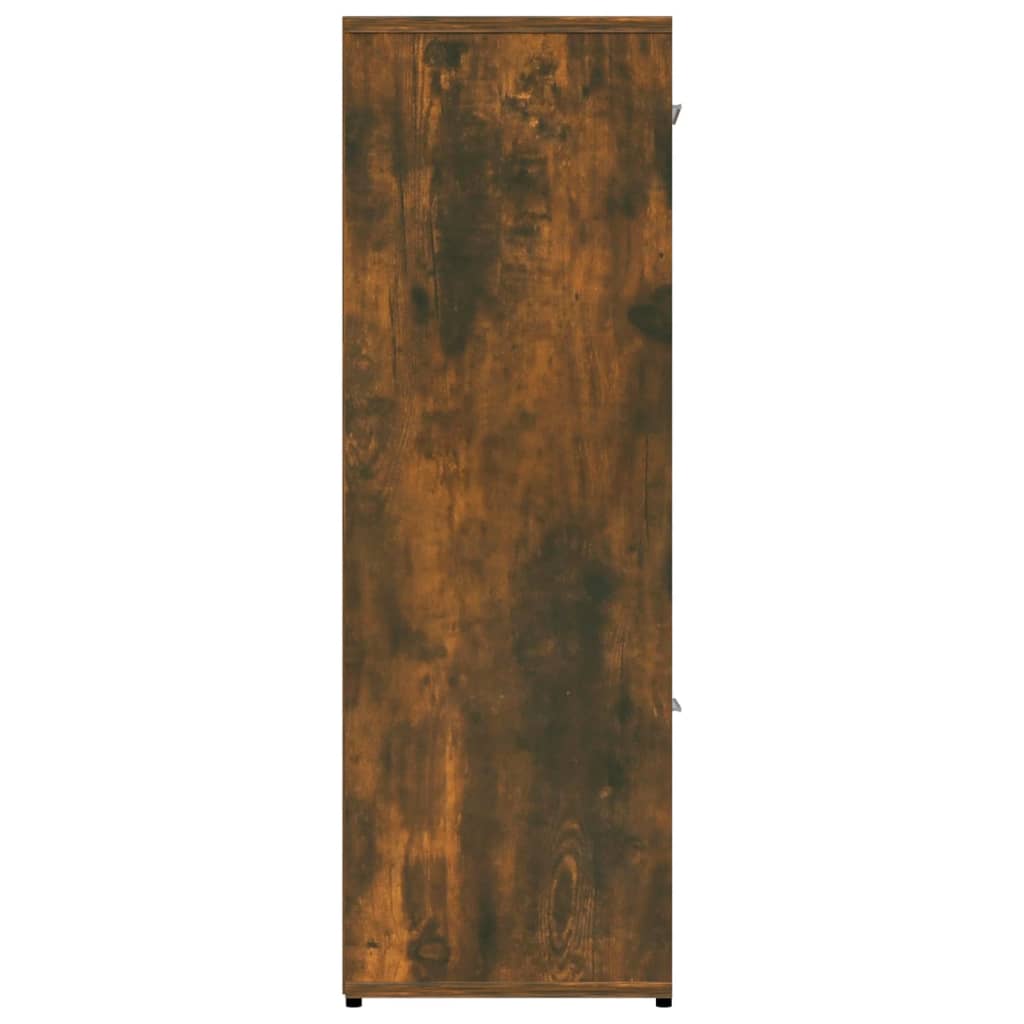 Bibliothèque Chêne fumé 90x30x90 cm Bois d'ingénierie - XIOS