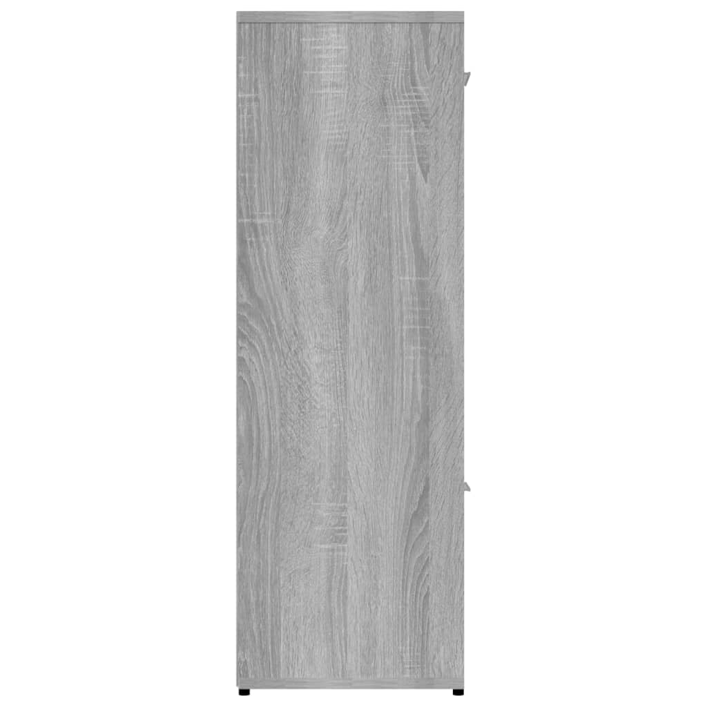 Bibliothèque Sonoma gris 90x30x90 cm Bois d'ingénierie - XIOS