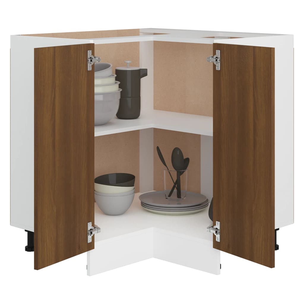 Armoire de cuisine "Lyon" chêne marron bois d'ingénierie Meubles de cuisine vidaXL