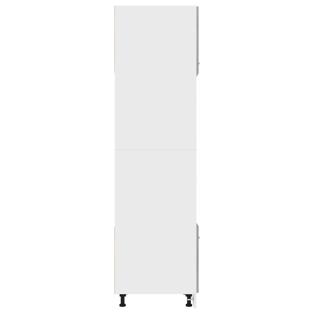 Meuble micro-ondes "Lyon" Gris Sonoma 60 x 57 x 207 cm Bois d'ingénierie - XIOS