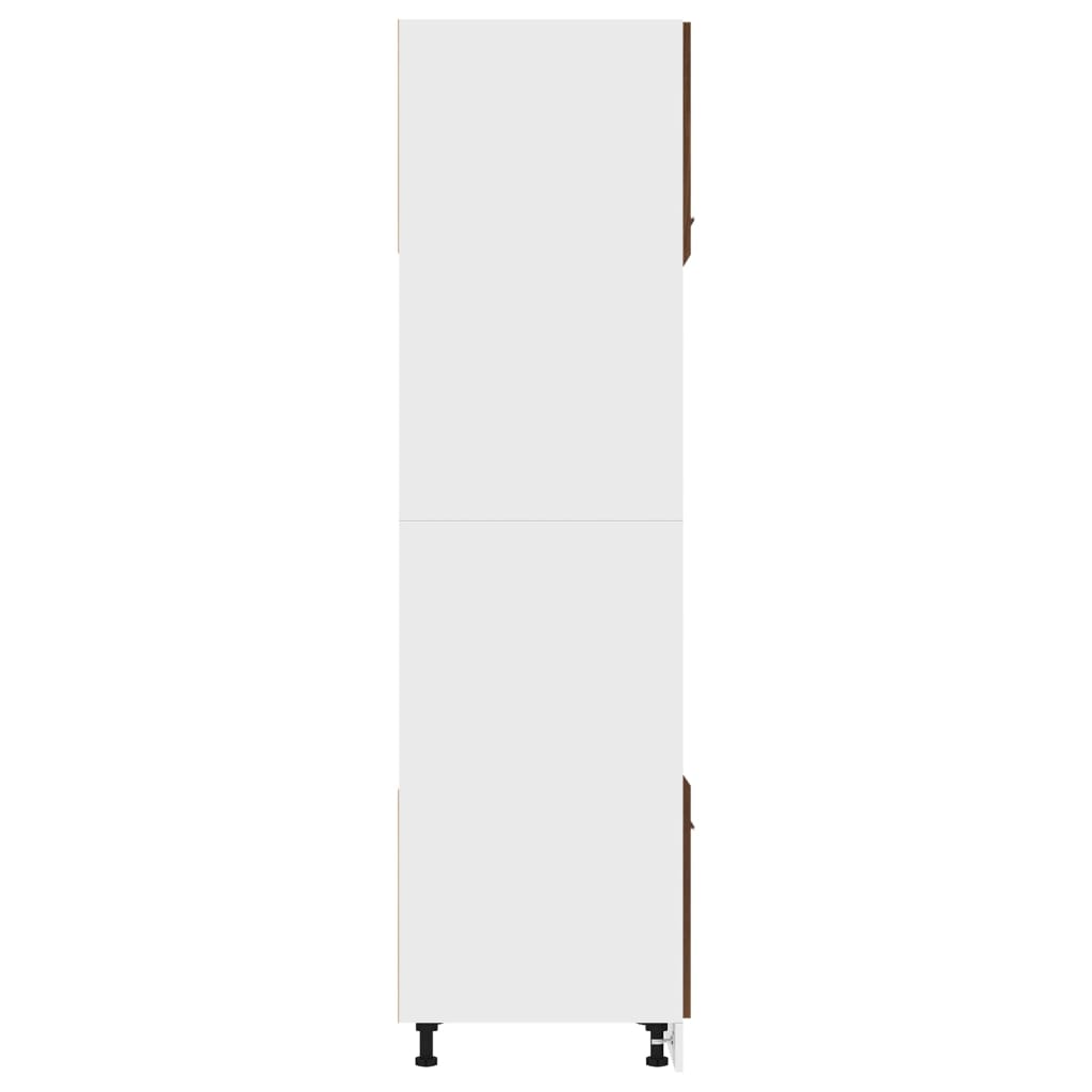 Meuble micro-ondes "Lyon" Chêne brun 60 x 57 x 207 cm Bois d'ingénierie - XIOS