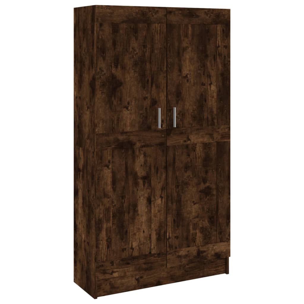 Bibliothèque Chêne fumé 82,5x30,5x150 cm Bois d'ingénierie - XIOS