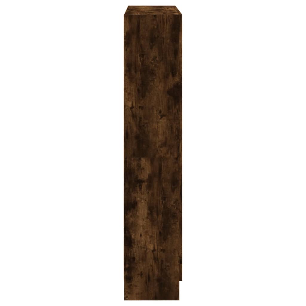 Bibliothèque Chêne fumé 82,5x30,5x150 cm Bois d'ingénierie - XIOS