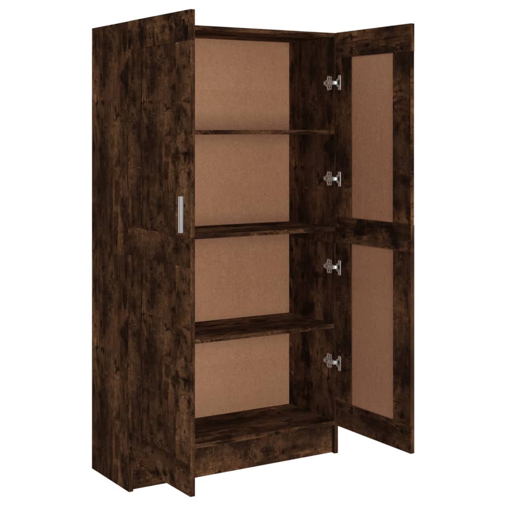 Bibliothèque Chêne fumé 82,5x30,5x150 cm Bois d'ingénierie - XIOS