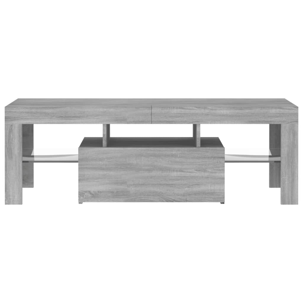 Meuble TV avec lumières LED sonoma gris 120x35x40 cm Meubles TV vidaXL   