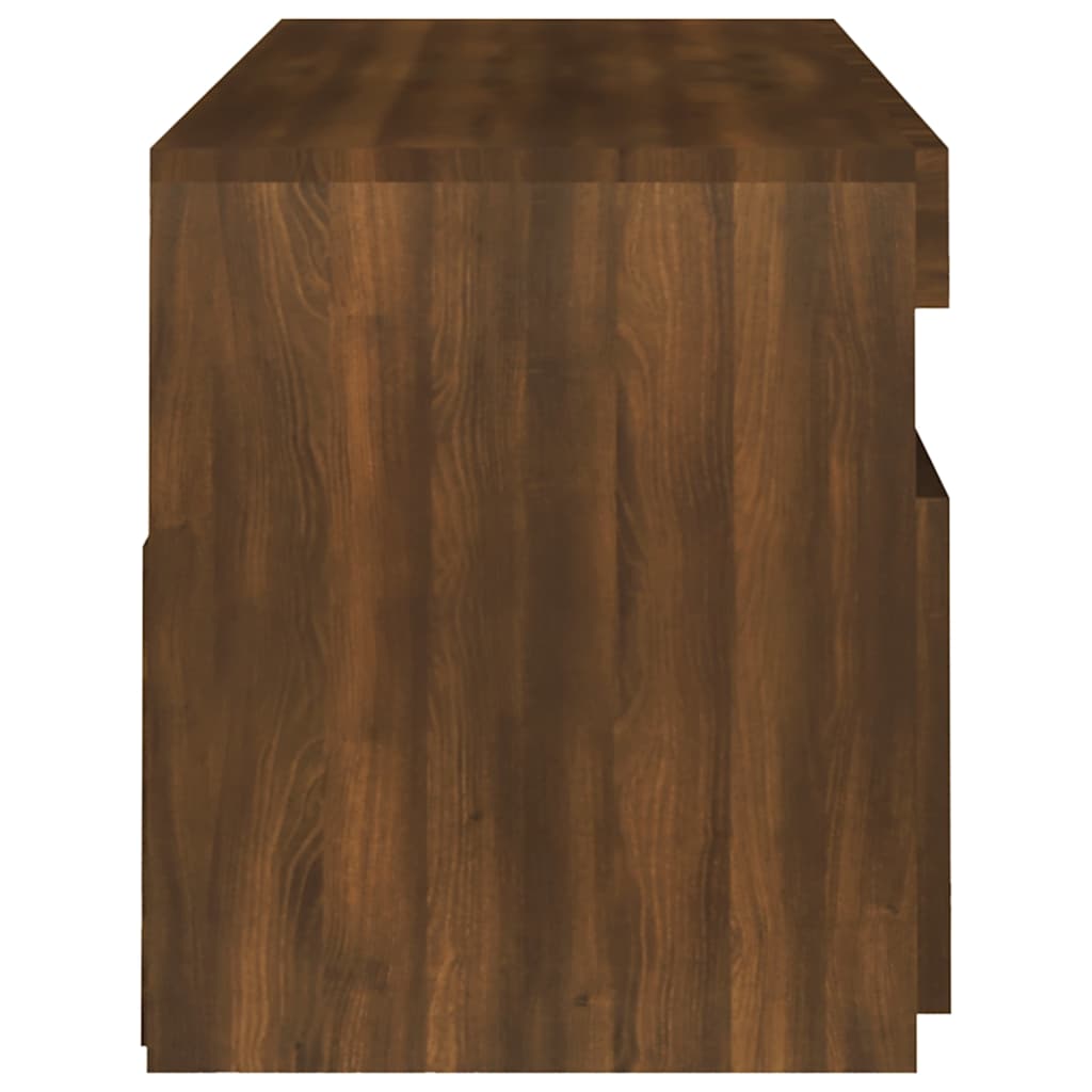 Meuble TV avec lumières LED chêne marron 120x35x40 cm - XIOS