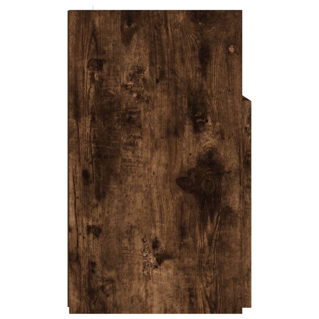Meuble TV avec lumières LED Chêne fumé 120x30x50 cm Meubles TV vidaXL   