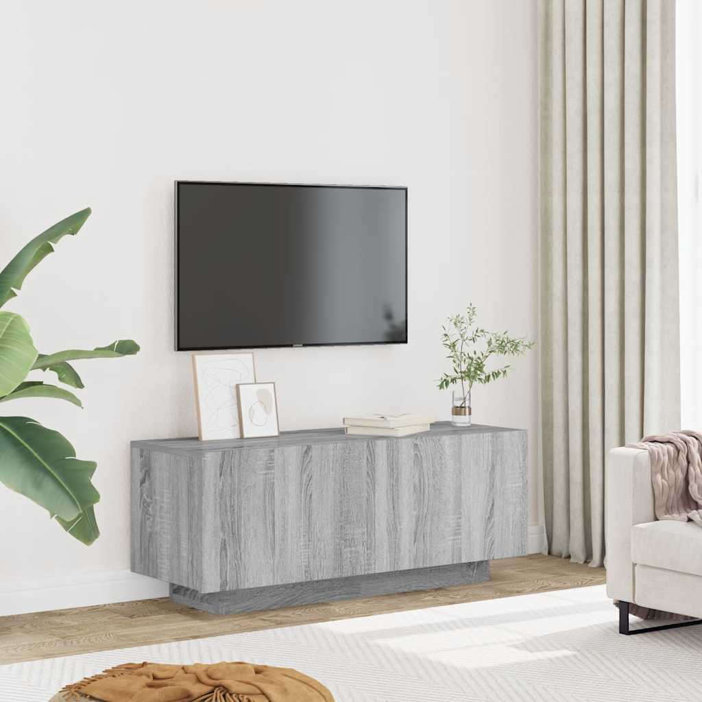 Meuble TV Sonoma gris 100x35x40 cm Bois d'ingénierie - XIOS
