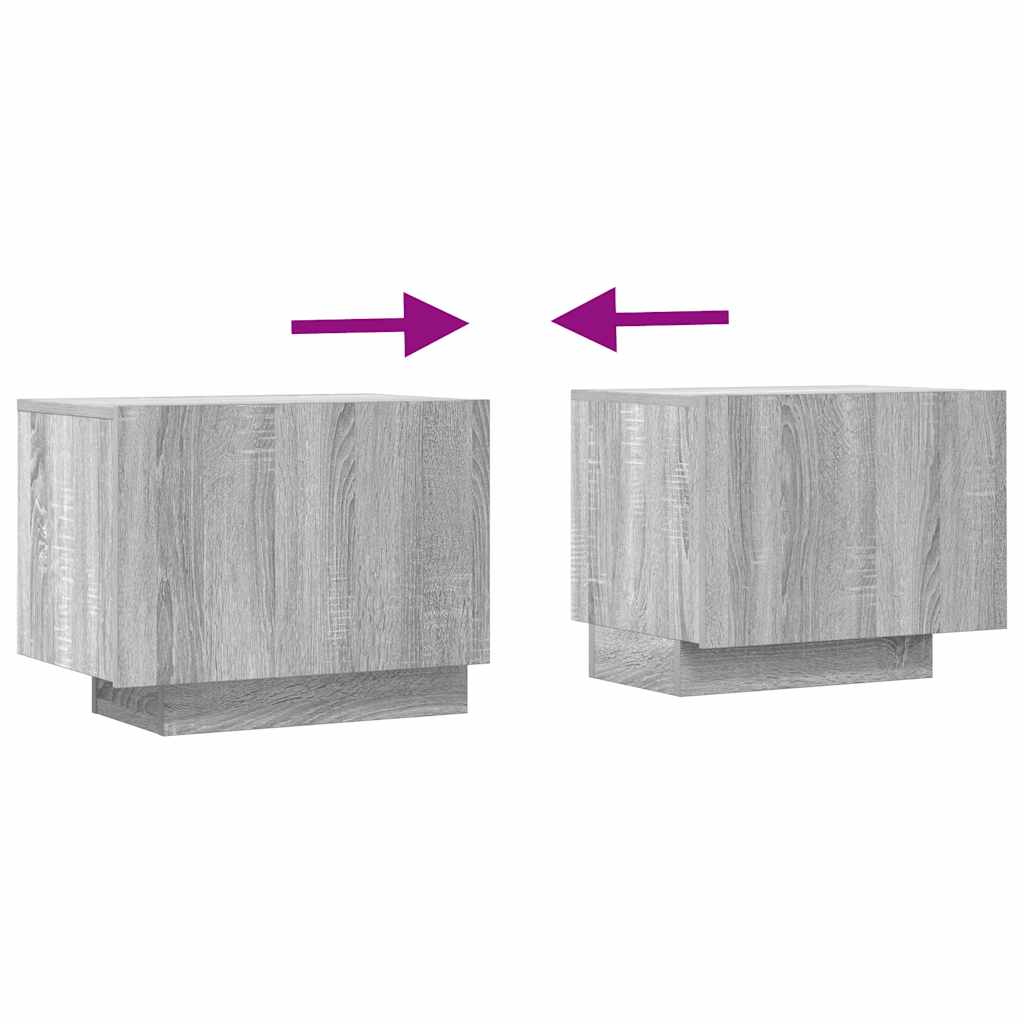 Meuble TV Sonoma gris 100x35x40 cm Bois d'ingénierie - XIOS