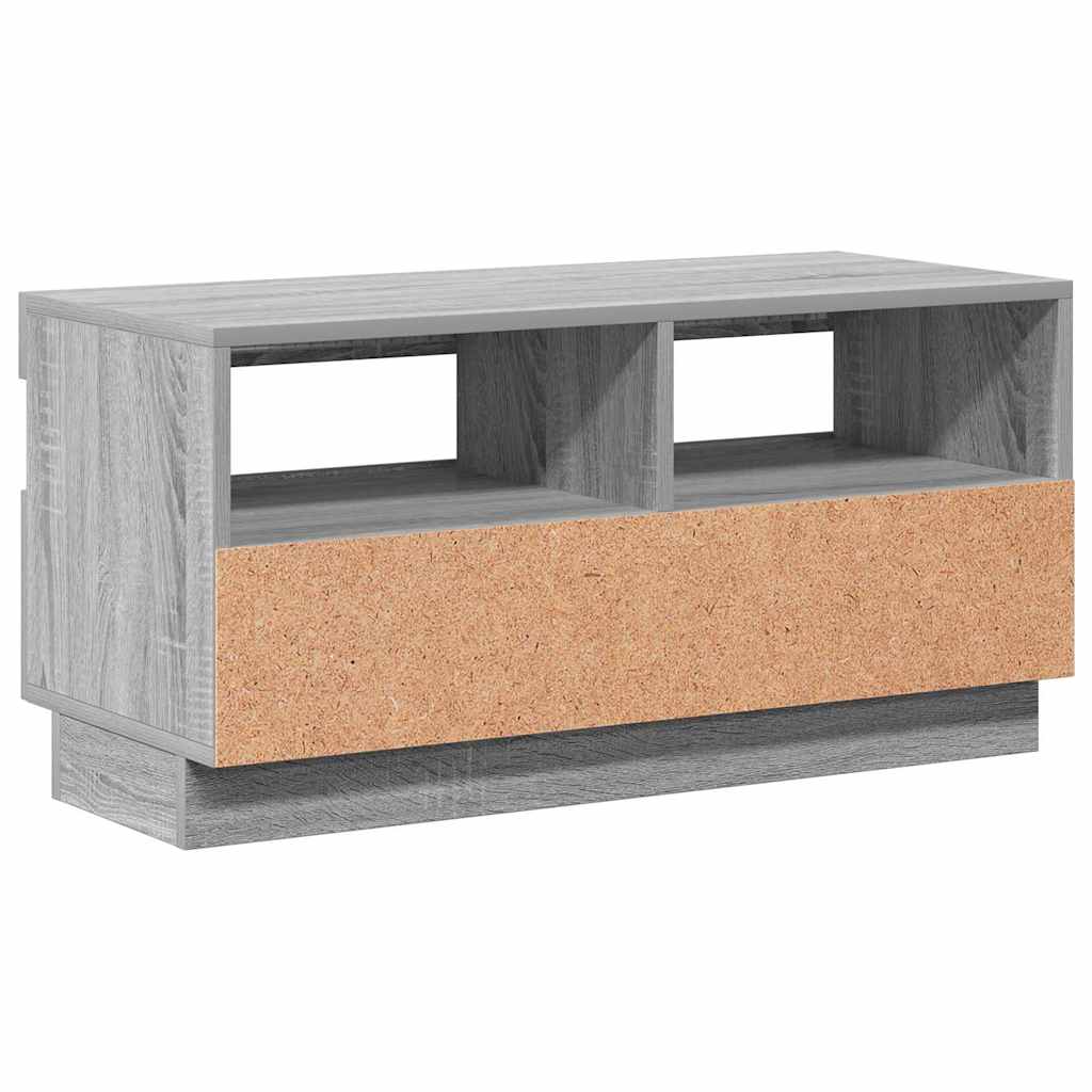 Meuble TV avec lumières LED sonoma gris 80x35x40 cm - XIOS