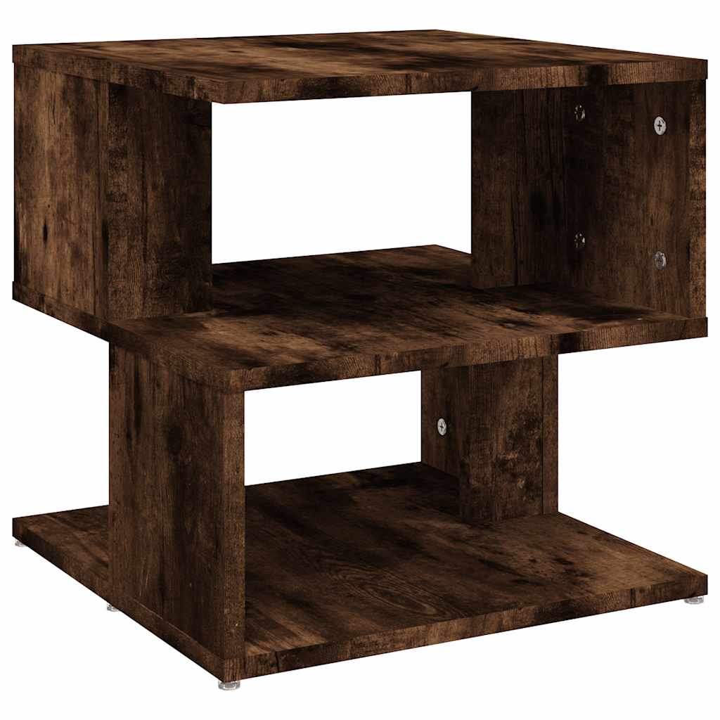 Table d'appoint Chêne fumé 40x40x40 cm Bois d'ingénierie - XIOS