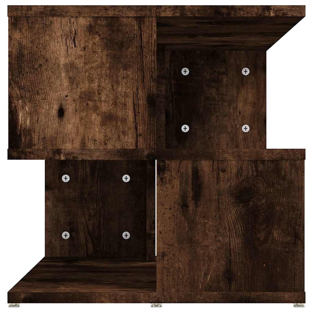 Table d'appoint Chêne fumé 40x40x40 cm Bois d'ingénierie - XIOS