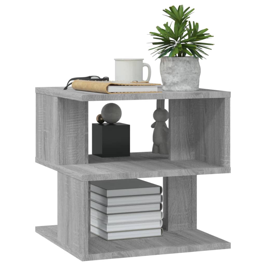Table d'appoint Sonoma gris 40x40x40 cm Bois d'ingénierie - XIOS