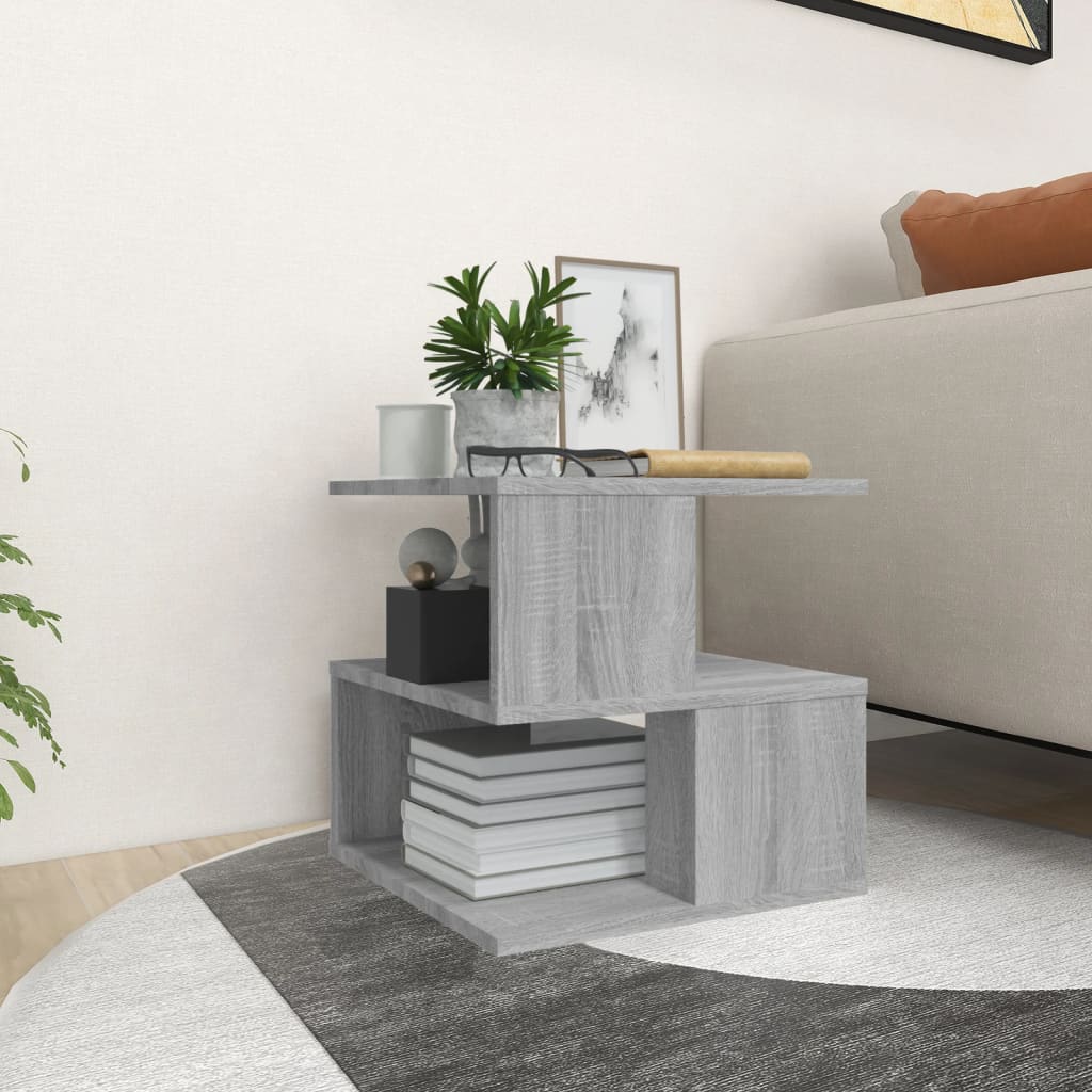 Table d'appoint Sonoma gris 40x40x40 cm Bois d'ingénierie - XIOS
