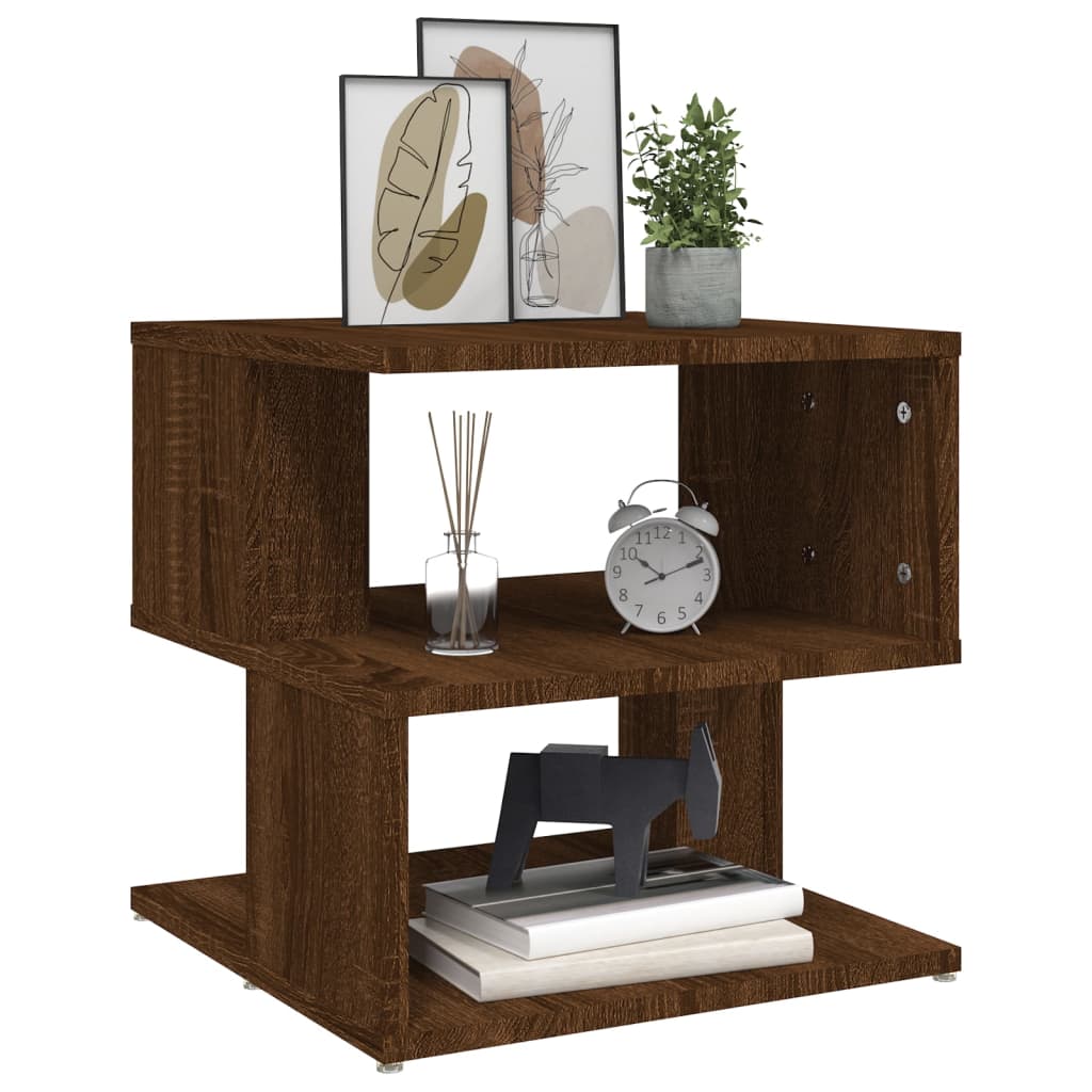 Table d'appoint Chêne marron 40x40x40 cm Bois d'ingénierie - XIOS