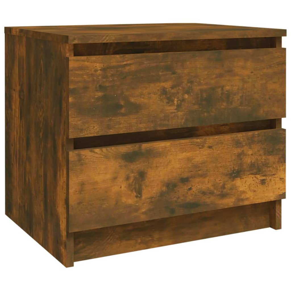 Tables de chevet 2pcs Chêne fumé 50x39x43,5cm Bois d'ingénierie - XIOS