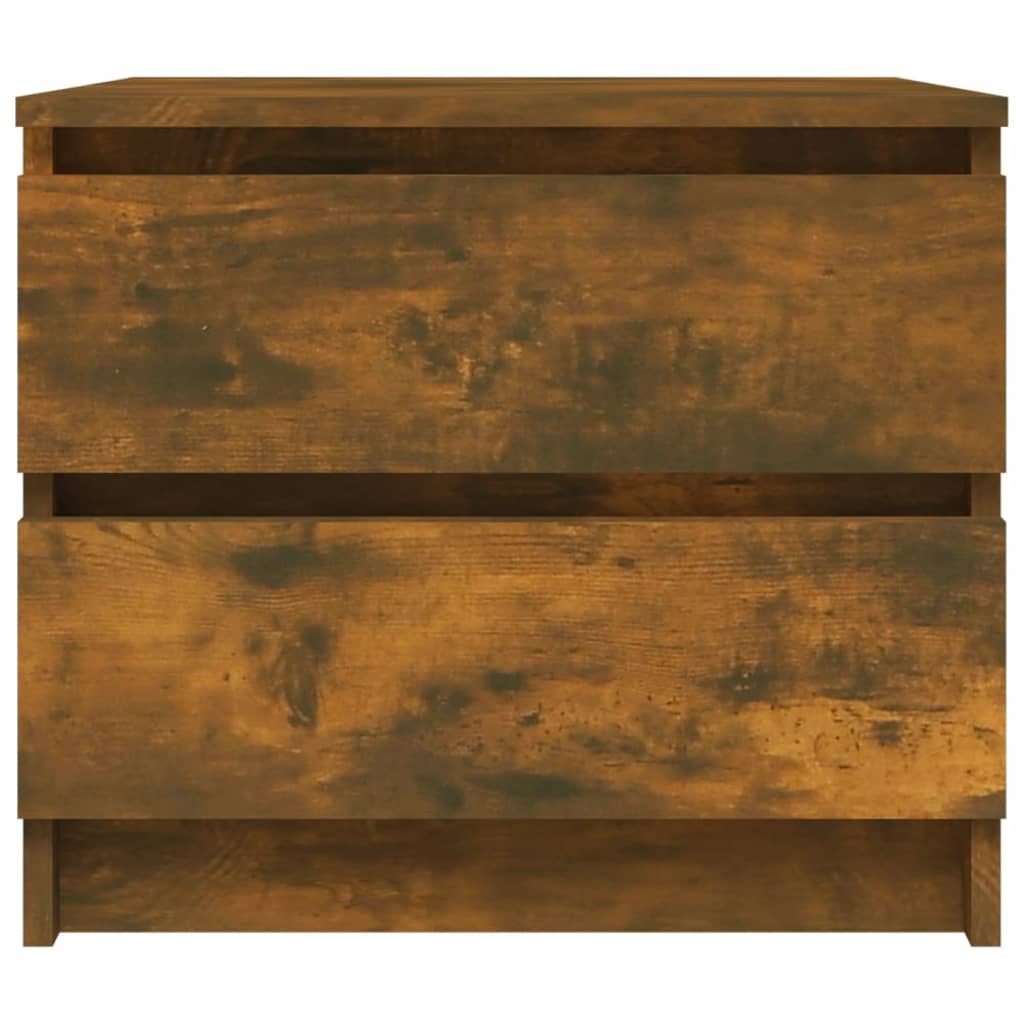 Tables de chevet 2pcs Chêne fumé 50x39x43,5cm Bois d'ingénierie - XIOS