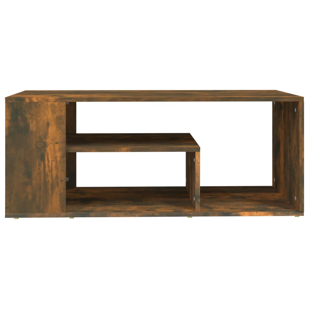 Table basse Chêne fumé 100x50x40 cm Bois d'ingénierie - XIOS