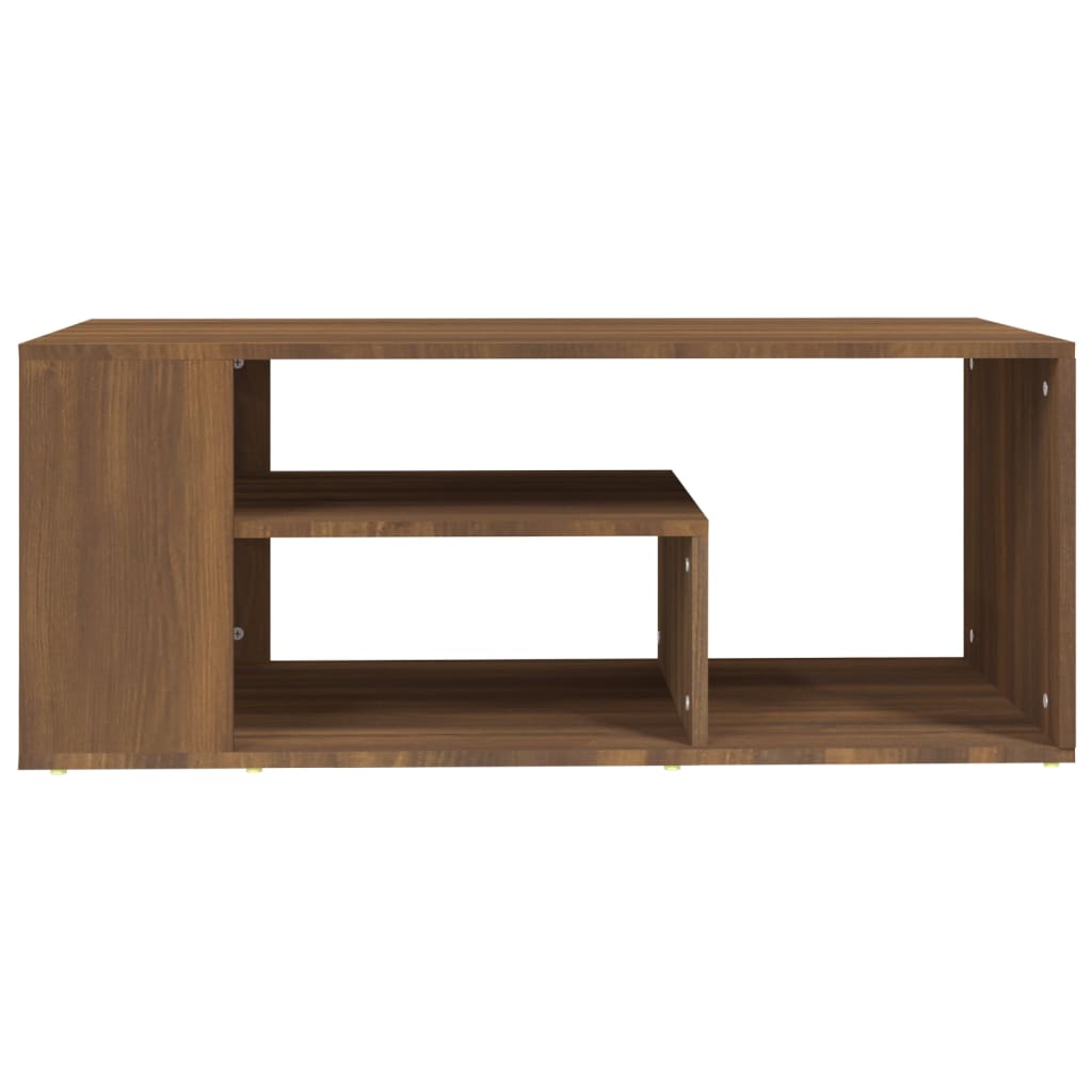Table basse Chêne marron 100x50x40 cm Bois d'ingénierie - XIOS