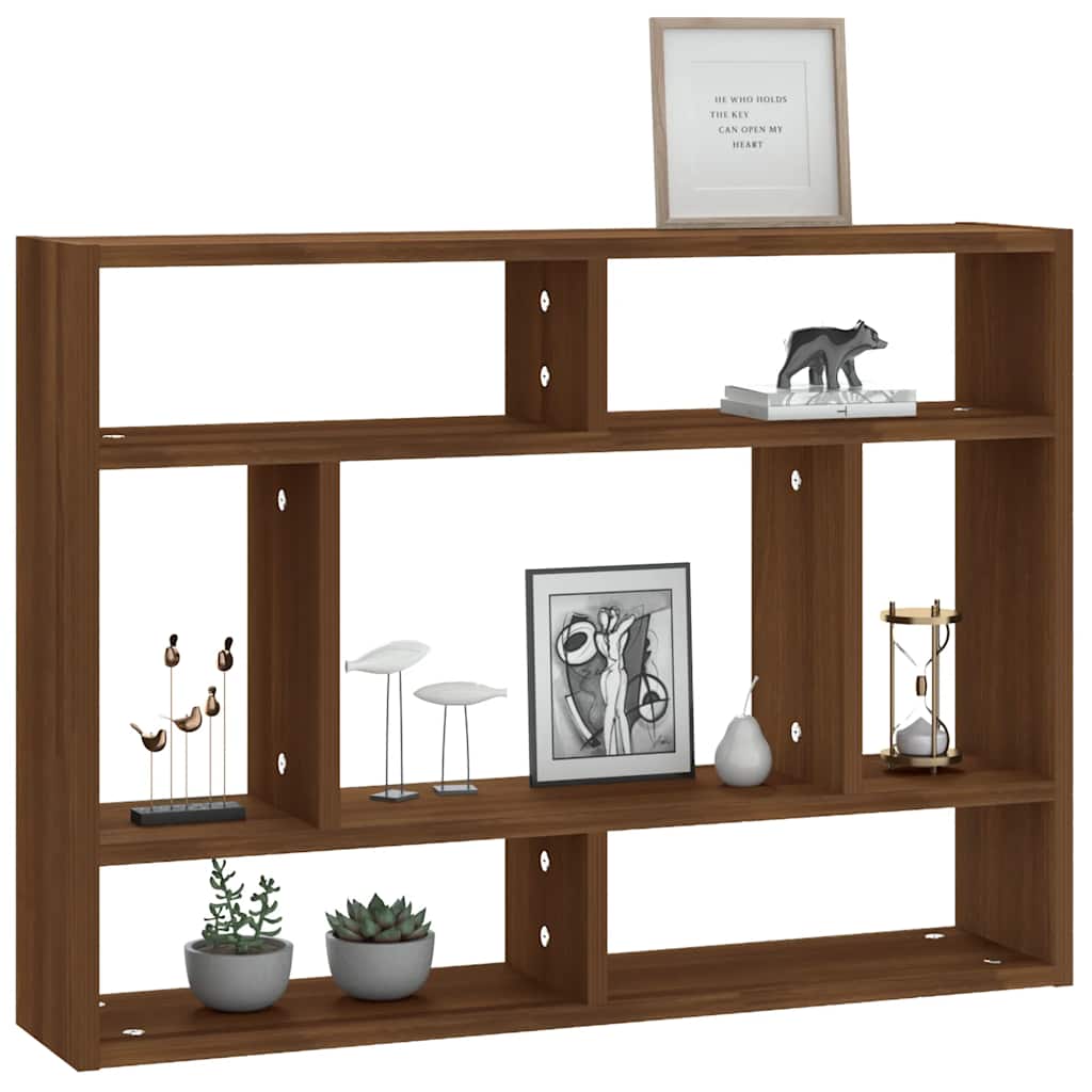 Étagère murale Chêne marron 75x16x55 cm Bois d'ingénierie - XIOS