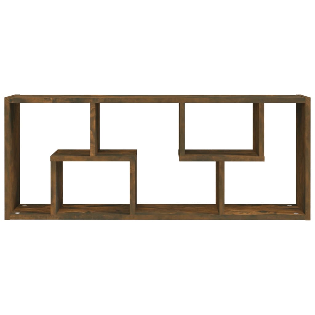 Étagère murale Chêne fumé 36x16x90 cm Bois d'ingénierie - XIOS