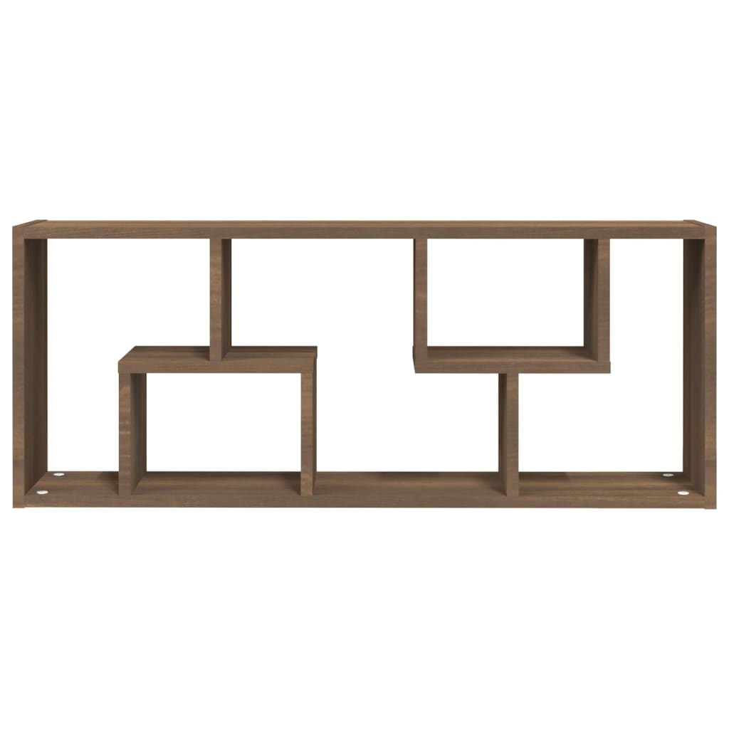 Étagère murale Chêne marron 36x16x90 cm Bois d'ingénierie - XIOS