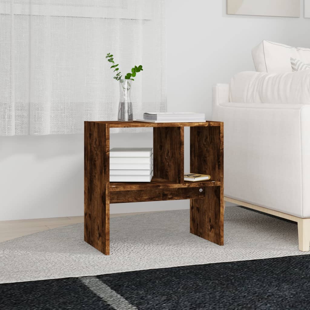 Table d'appoint Chêne fumé 50x30x50 cm Bois d'ingénierie - XIOS