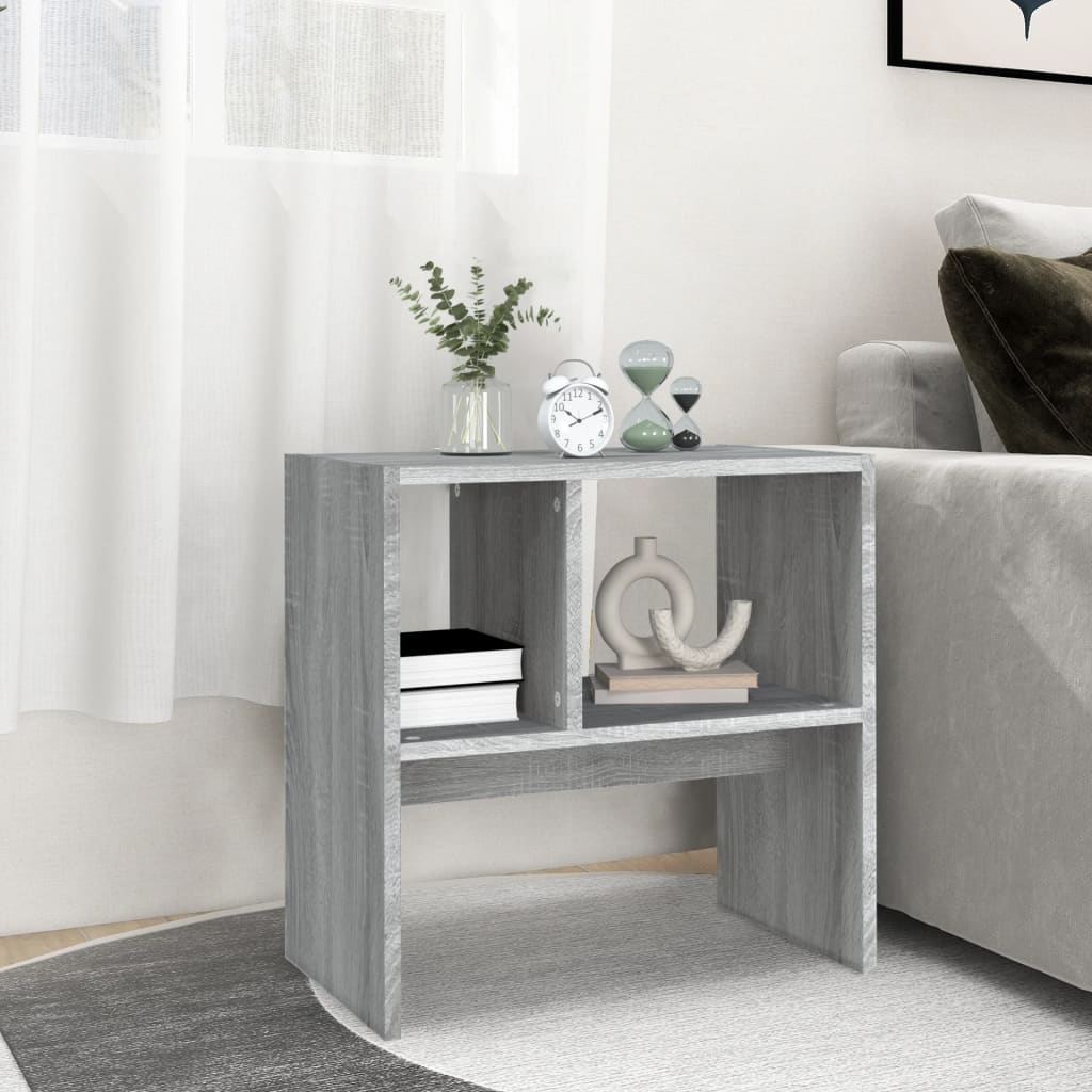 Table d'appoint Sonoma gris 50x30x50 cm Bois d'ingénierie - XIOS