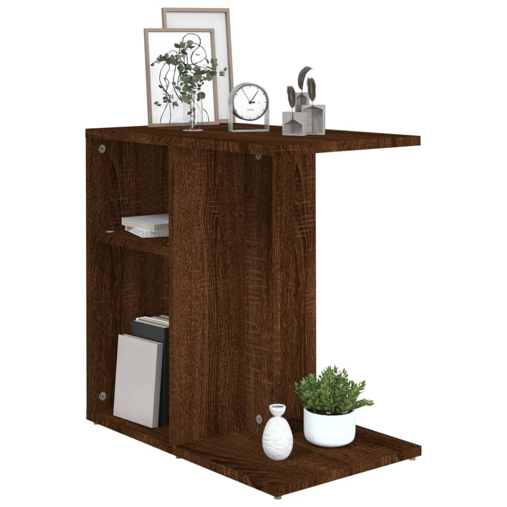 Table d'appoint Chêne marron 50x30x50 cm Bois d'ingénierie - XIOS