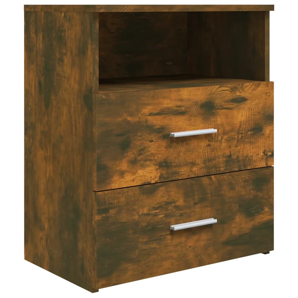 Table de chevet Chêne fumé 50x32x60 cm - XIOS