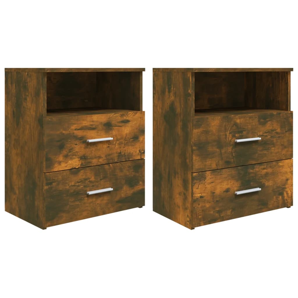 Tables de chevet 2 pcs Chêne fumé 50x32x60 cm - XIOS