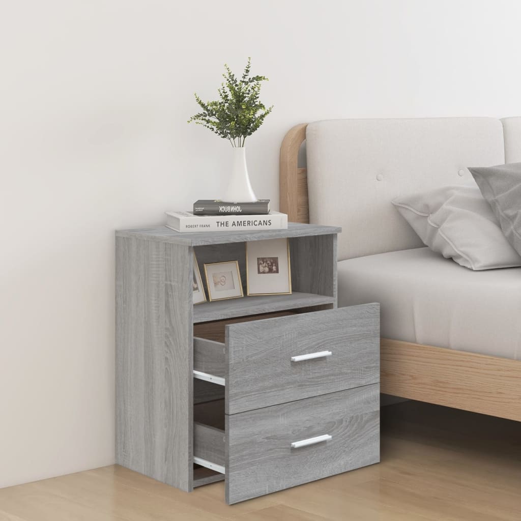 Table de chevet Sonoma gris 50x32x60 cm - XIOS